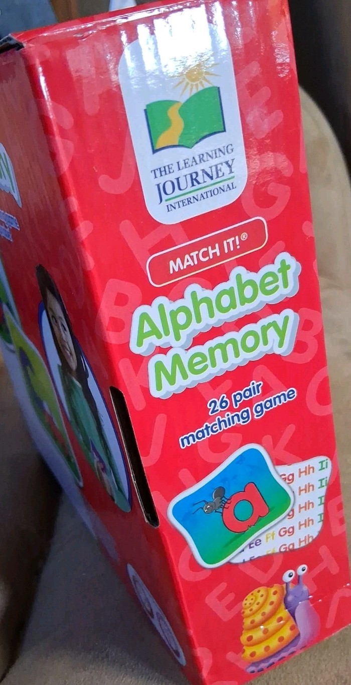 The Learning Journey Match It! Alphabet Memory GAME Ages 3-6 | 1+ players NEW