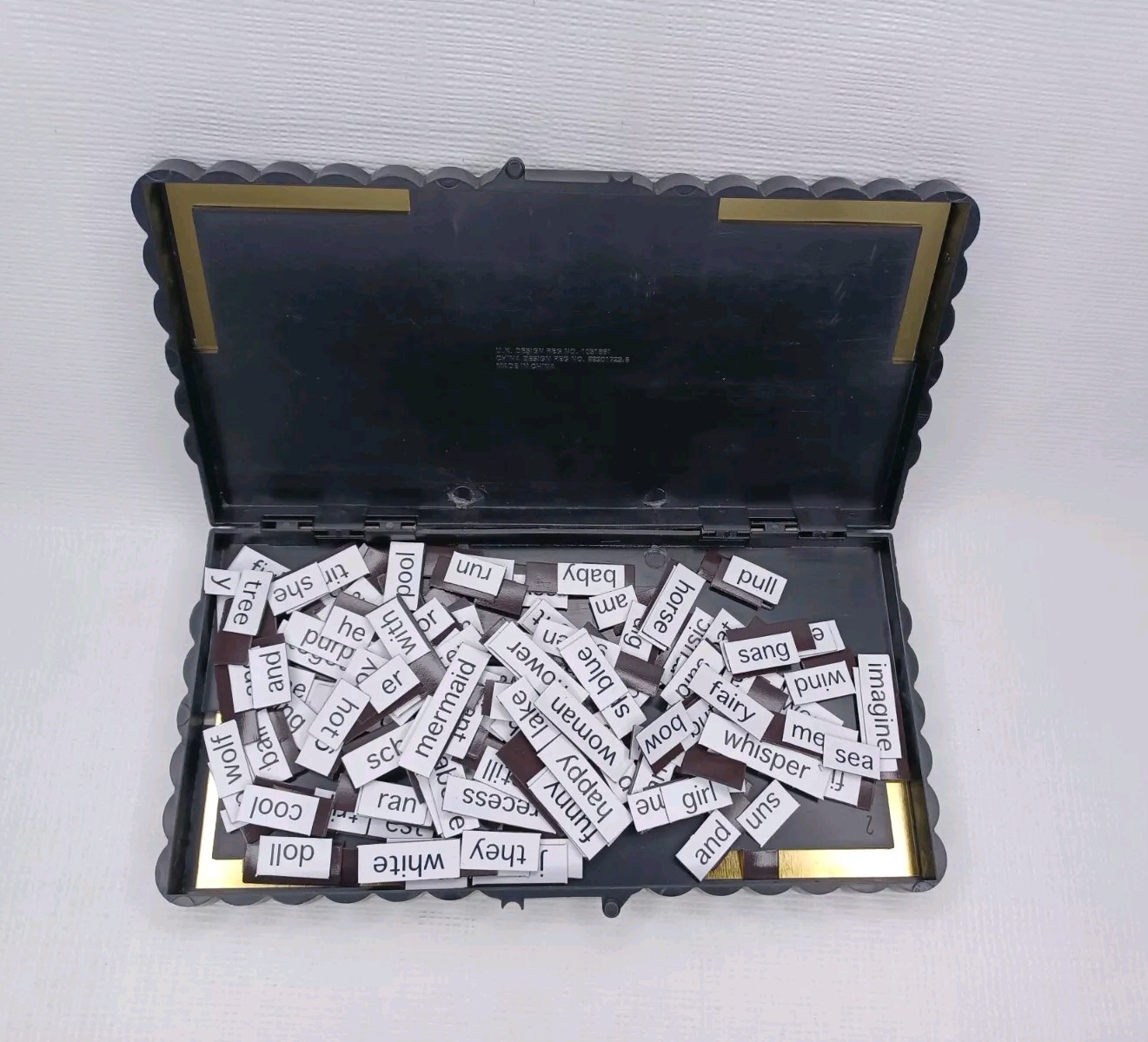 Vintage 1995 Illuminations Kids MagnePoem Magnetic Instant Poetry Kit In Travel
