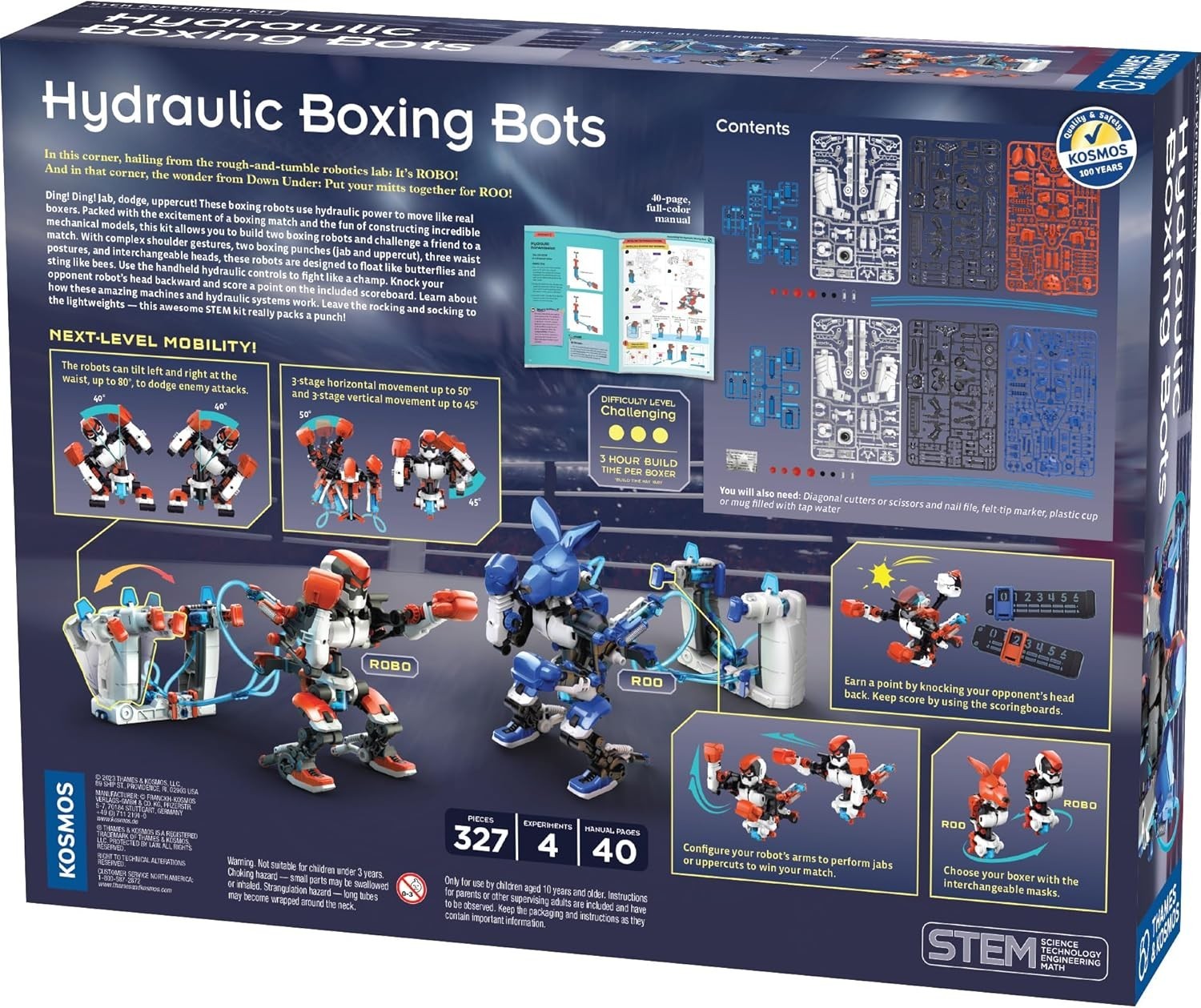 Build & Duel: Hydraulic Boxing Robots STEM Experiment Kit for Young Innovators!