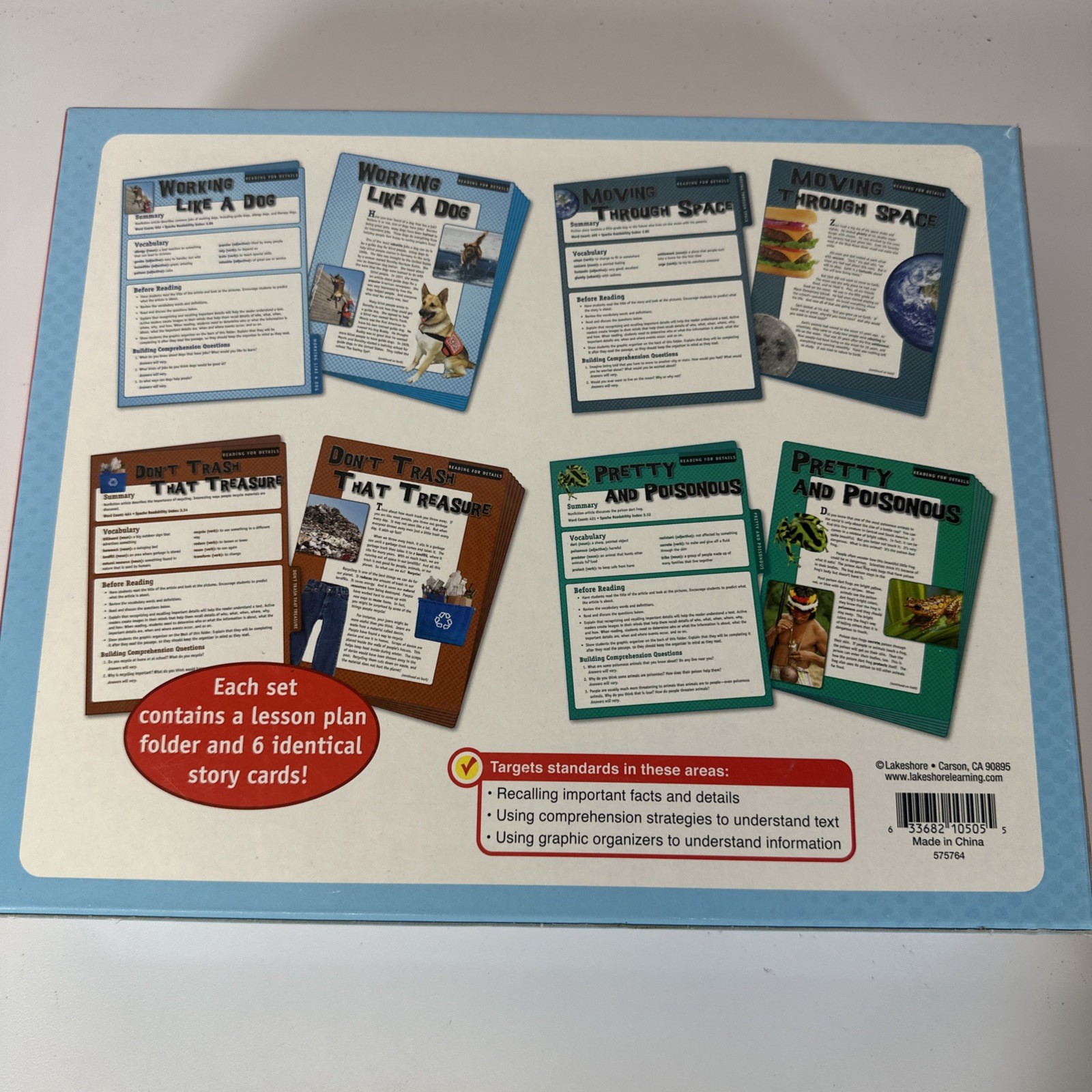 Lakeshore High-Interest Intervention Reading Folders Lot of 5 Sets Ages 9+
