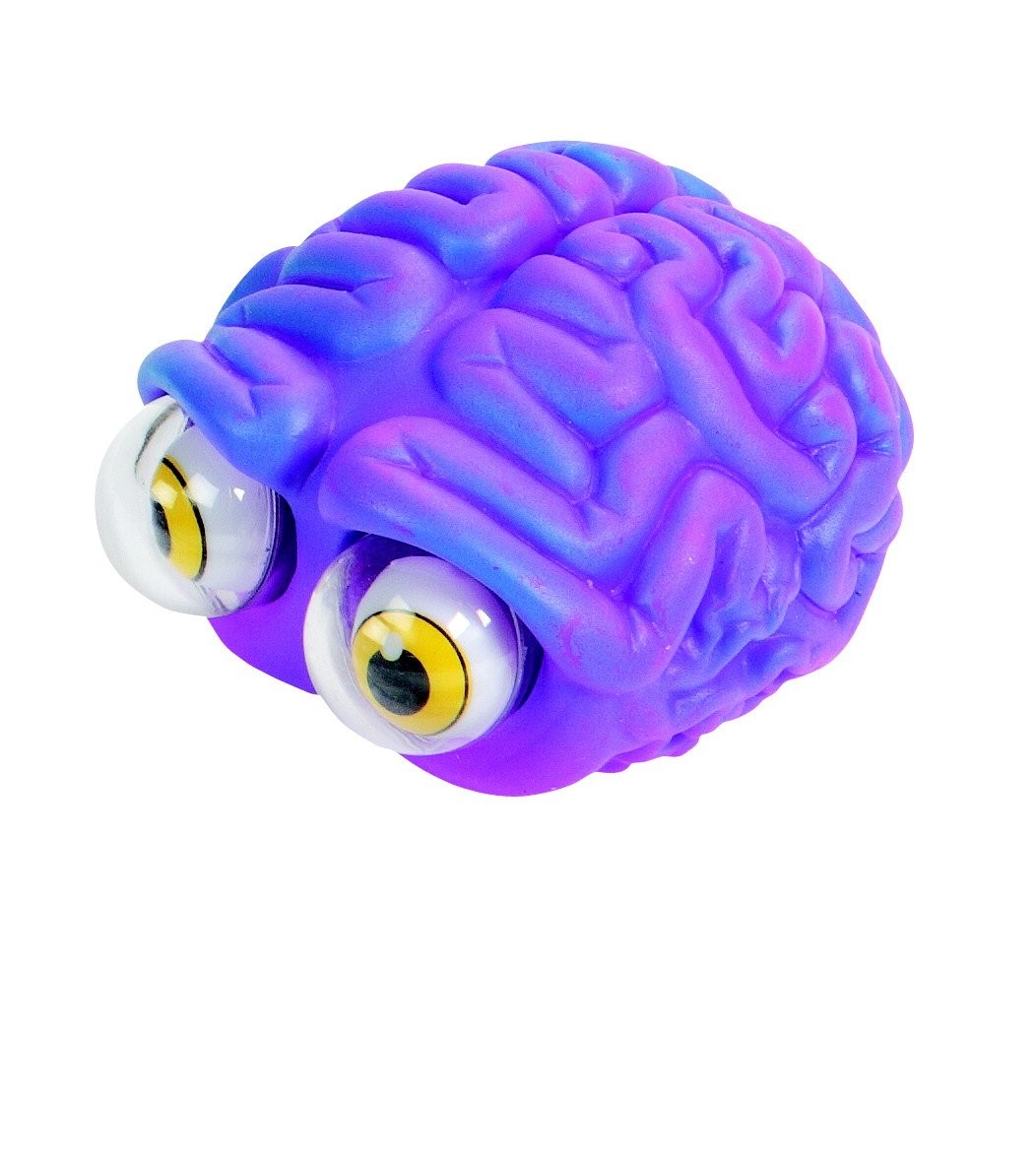Poppin Peeper Brain, Fidget Sensory Toy Stress Reliever Hand Therapy Tactile ASD