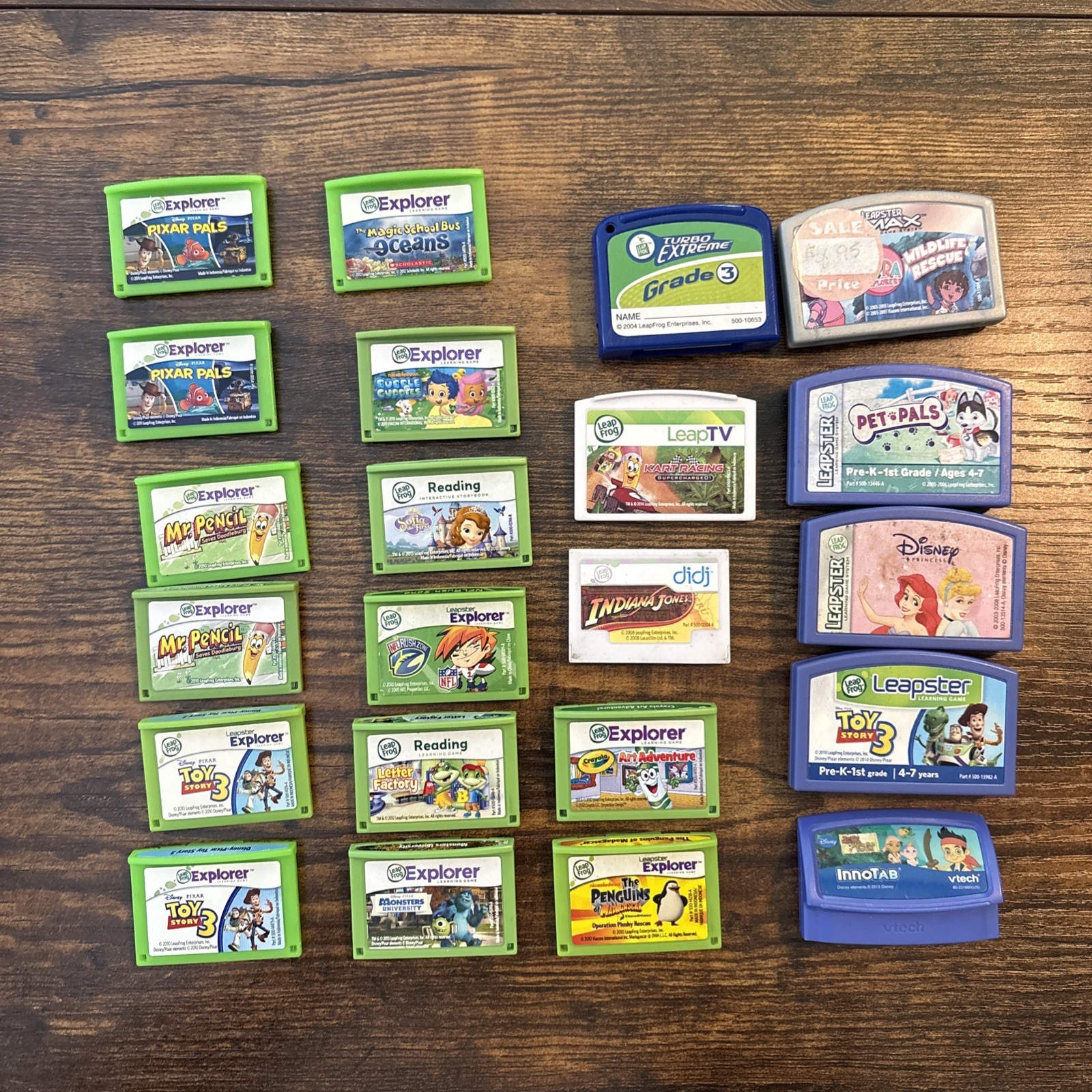 Lot of 21 Leap Frog Games – Leapster, Explorer, didj, LeapTV – Cartridges Only