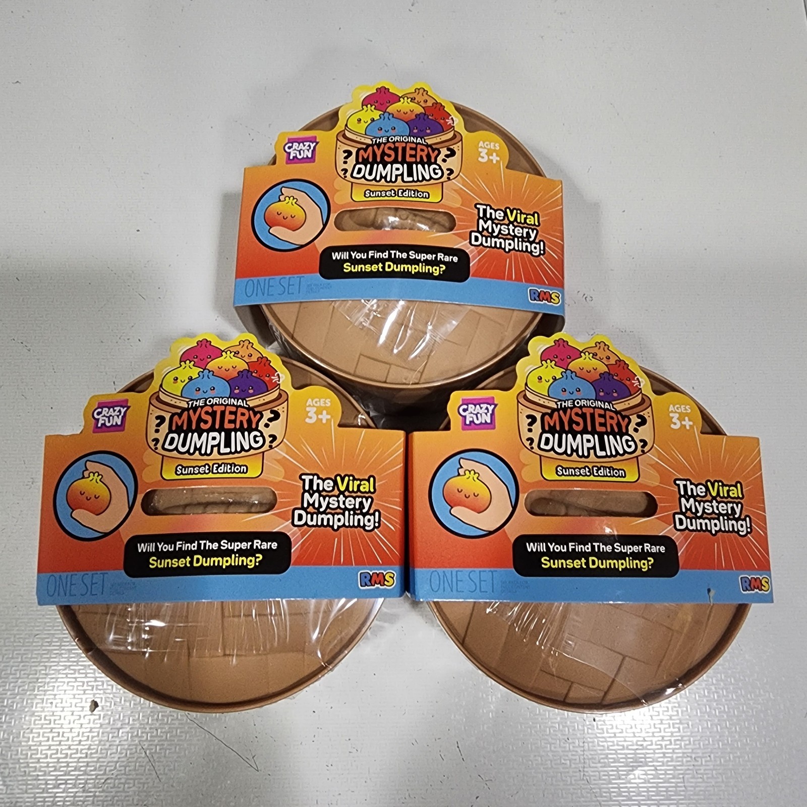 1x New! RMS Crazy Fun 🌇 Sunset Edition Original Viral Mystery Dumpling Squishy