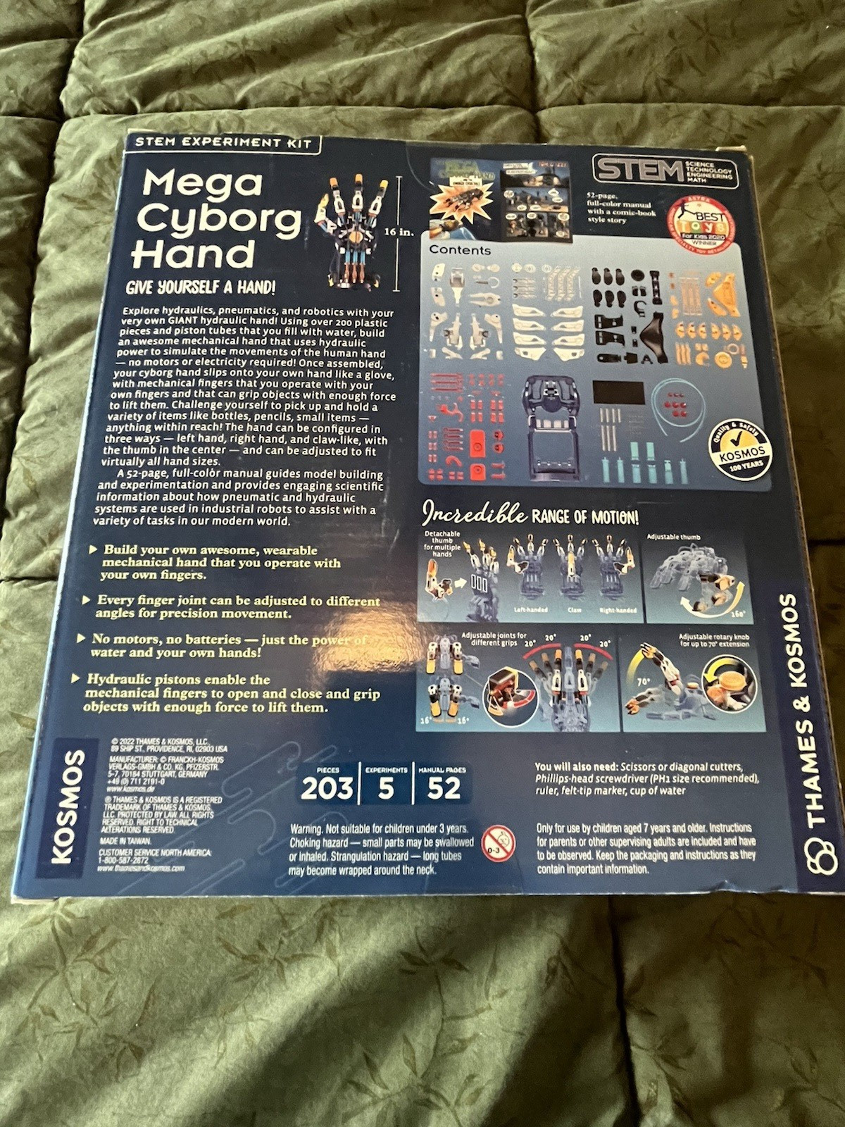 Thames & Kosmos Mega Cyborg Hand STEM Experiment Kit – Build a Hydraulic Hand