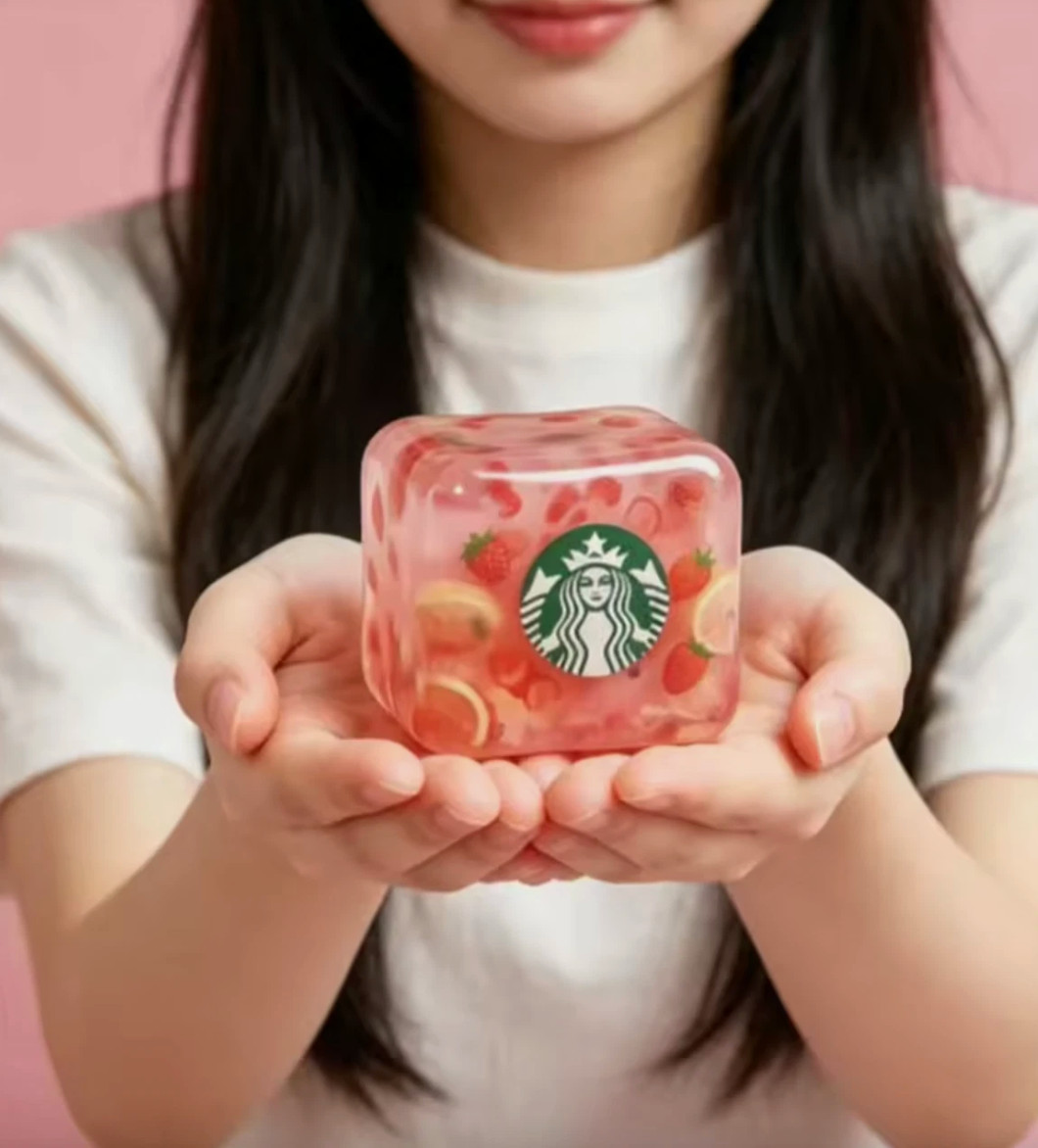 New Starbucks Strawberry Acai Lemonade Squishy Nice Cube Limited Edition