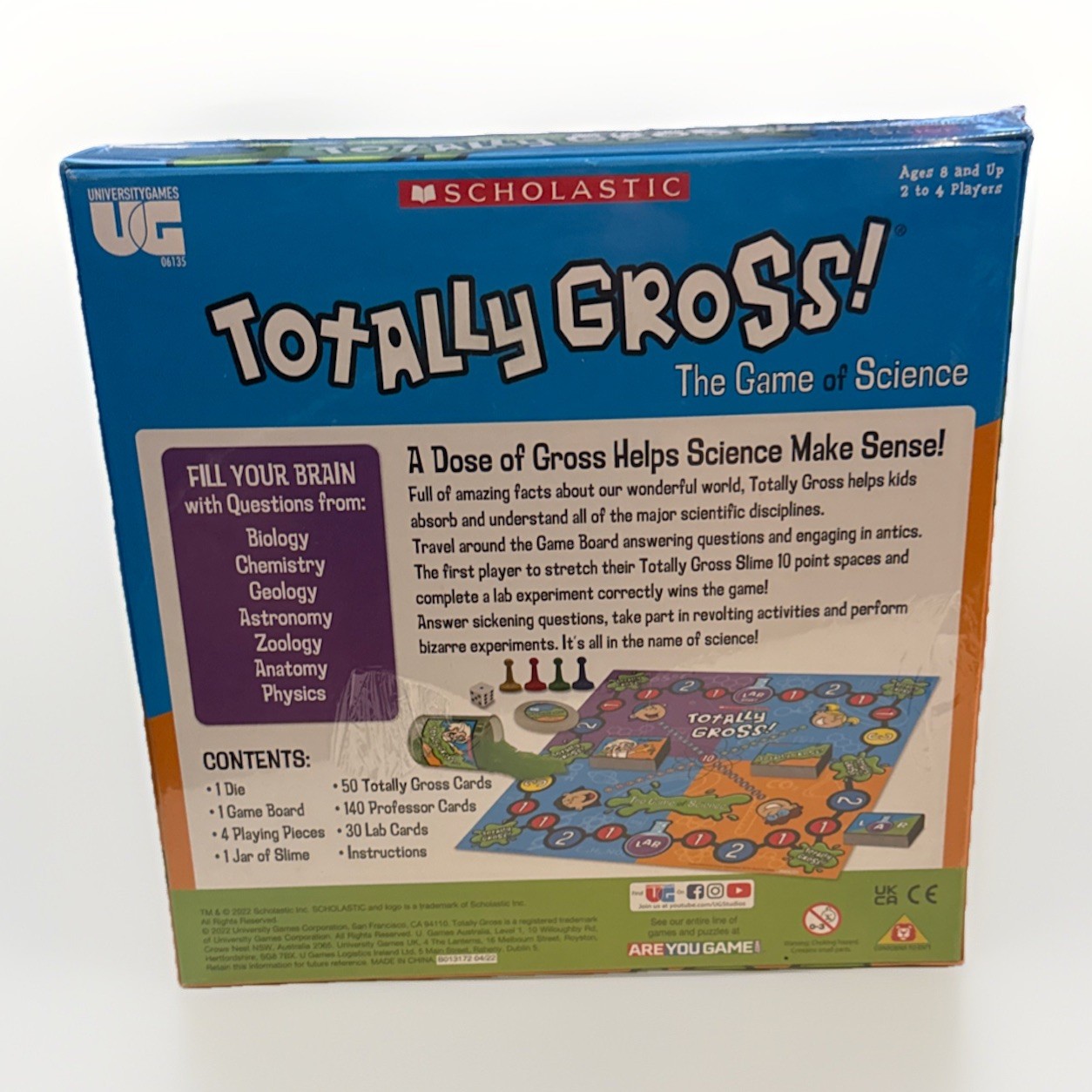 Scholastic Totally Gross Game of Science Sealed Board Game University Games