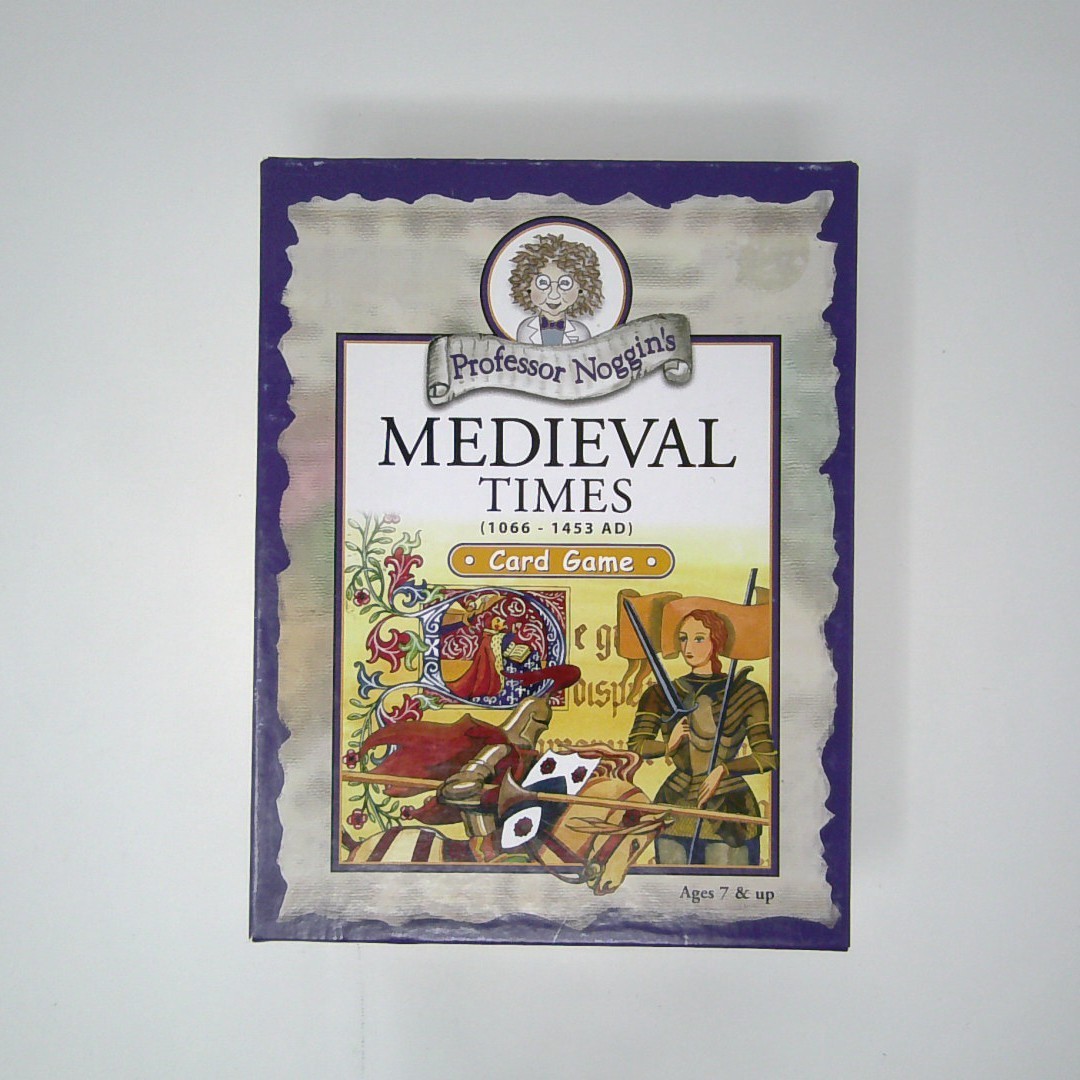 Authentic Professor Noggin’s MEDIEVAL TIMES 1066-1453 AD Card Game Complete