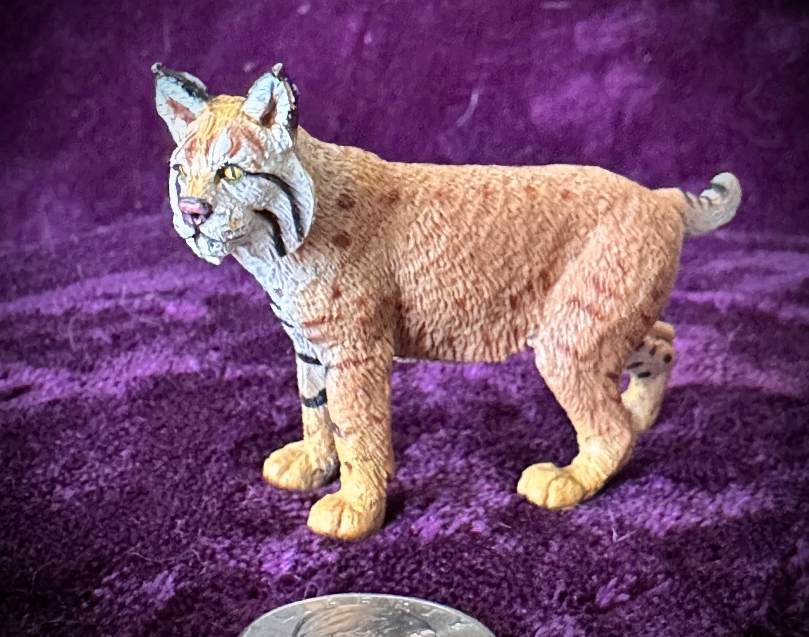 Schleich & Papo Wildlife Lot – Bobcat, Lemur w/ Baby, Meerkats – Excellent Cndtn