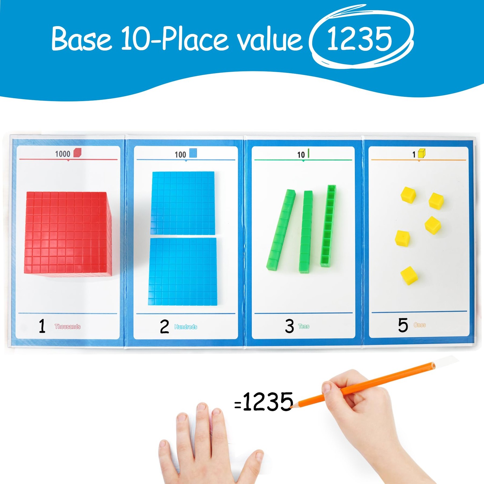 XYGROOW Math Manipulatives for Kids Aged Small, Red, Blue, Yellow, Green