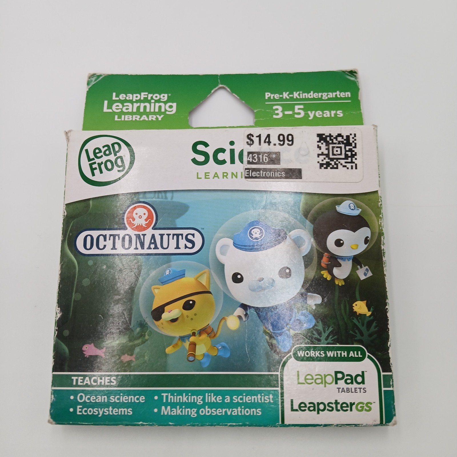 LeapFrog Disney Octonauts Science Learning Game LeapPad LeapsterGS New READ