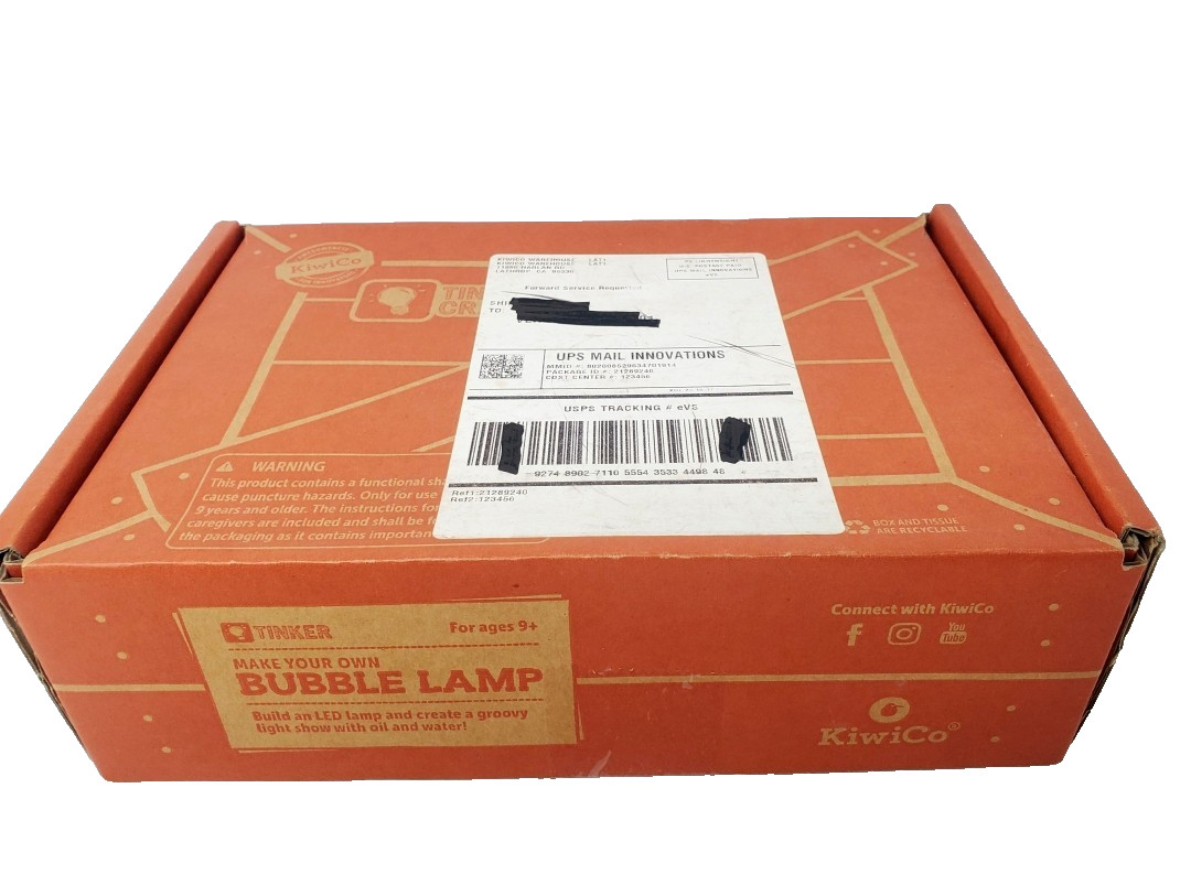 KiwiCo Bubble Lamp – Kiwi Tinker Crate – STEM Kit – Ages 9+ – Build an LED Lamp