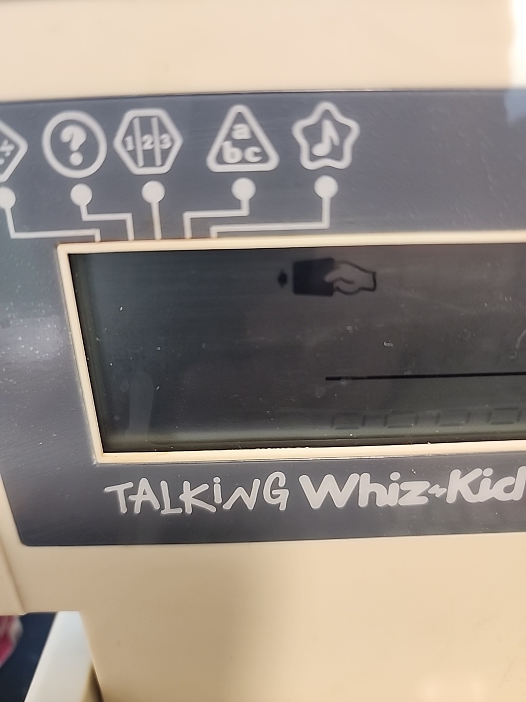 VTECH -Vintage 1987 Talking Whiz Kid Toy Computer w/ 50 Cards TESTED but Faulty
