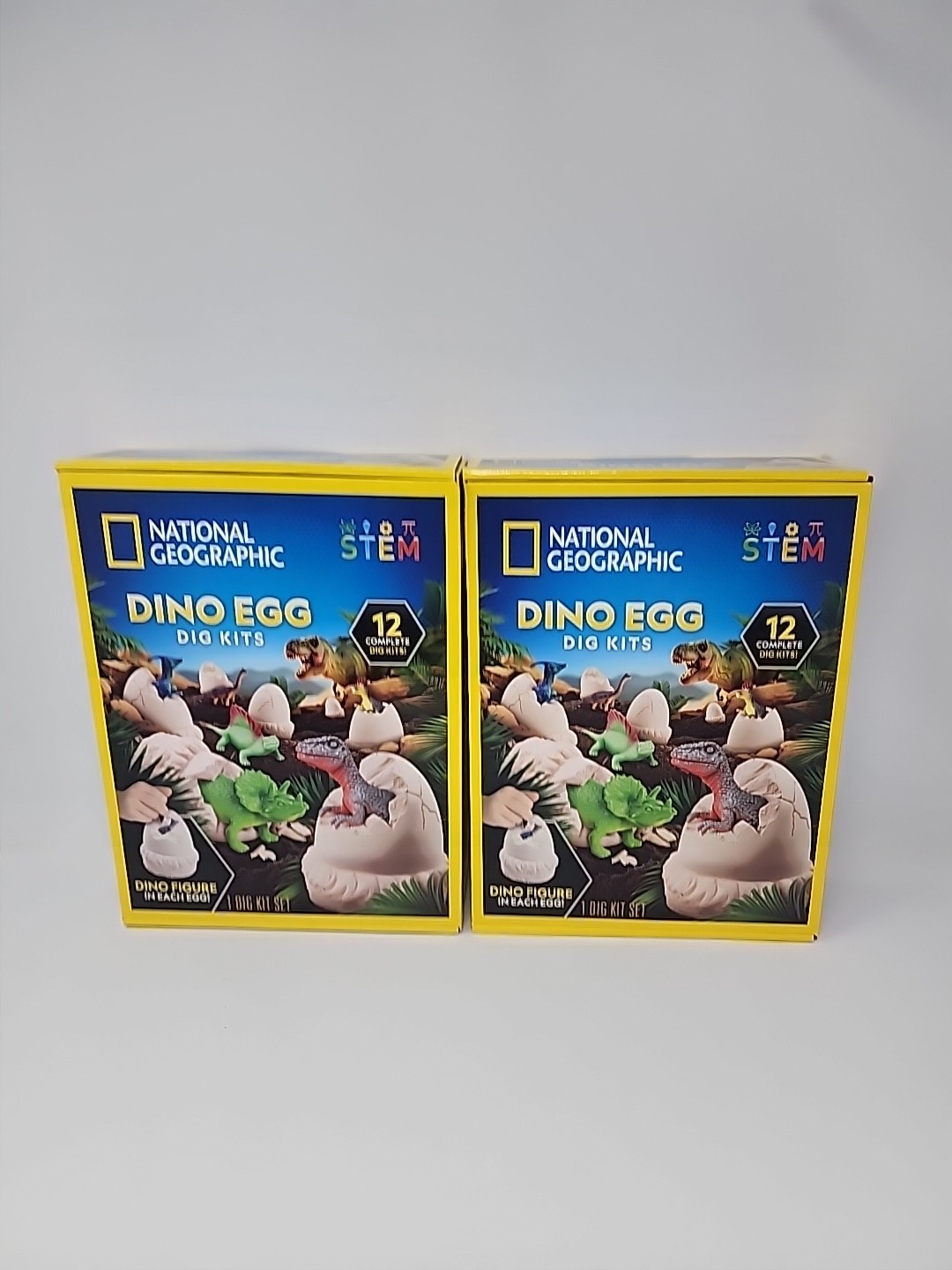 2 Pack National Geographic Dino Egg Dig Kits 24 Complete Dig Kits Sets Dinosaurs