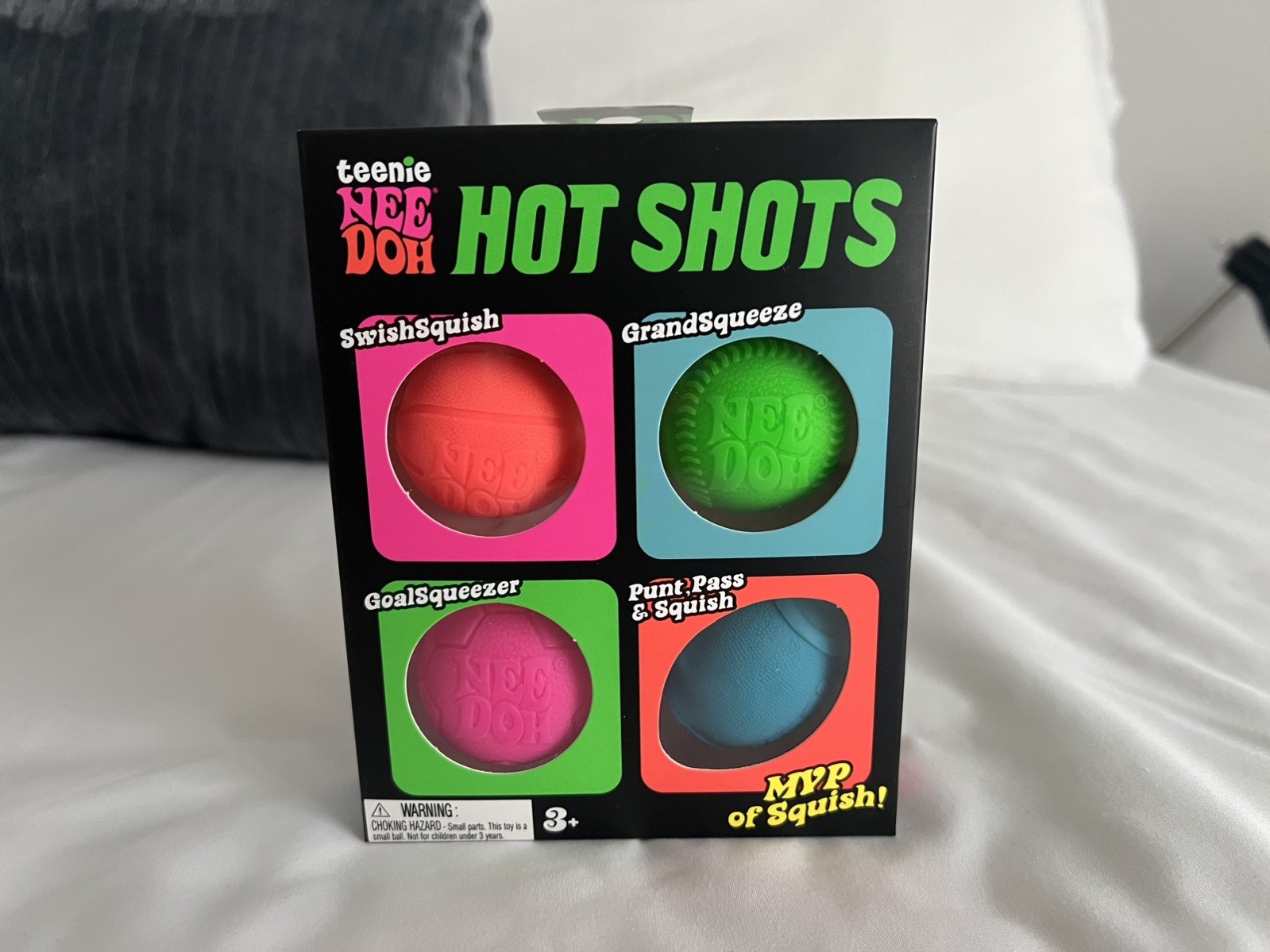 NeeDoh Teenie Hot Shots Squishy Sport Balls NEW Aunthentic