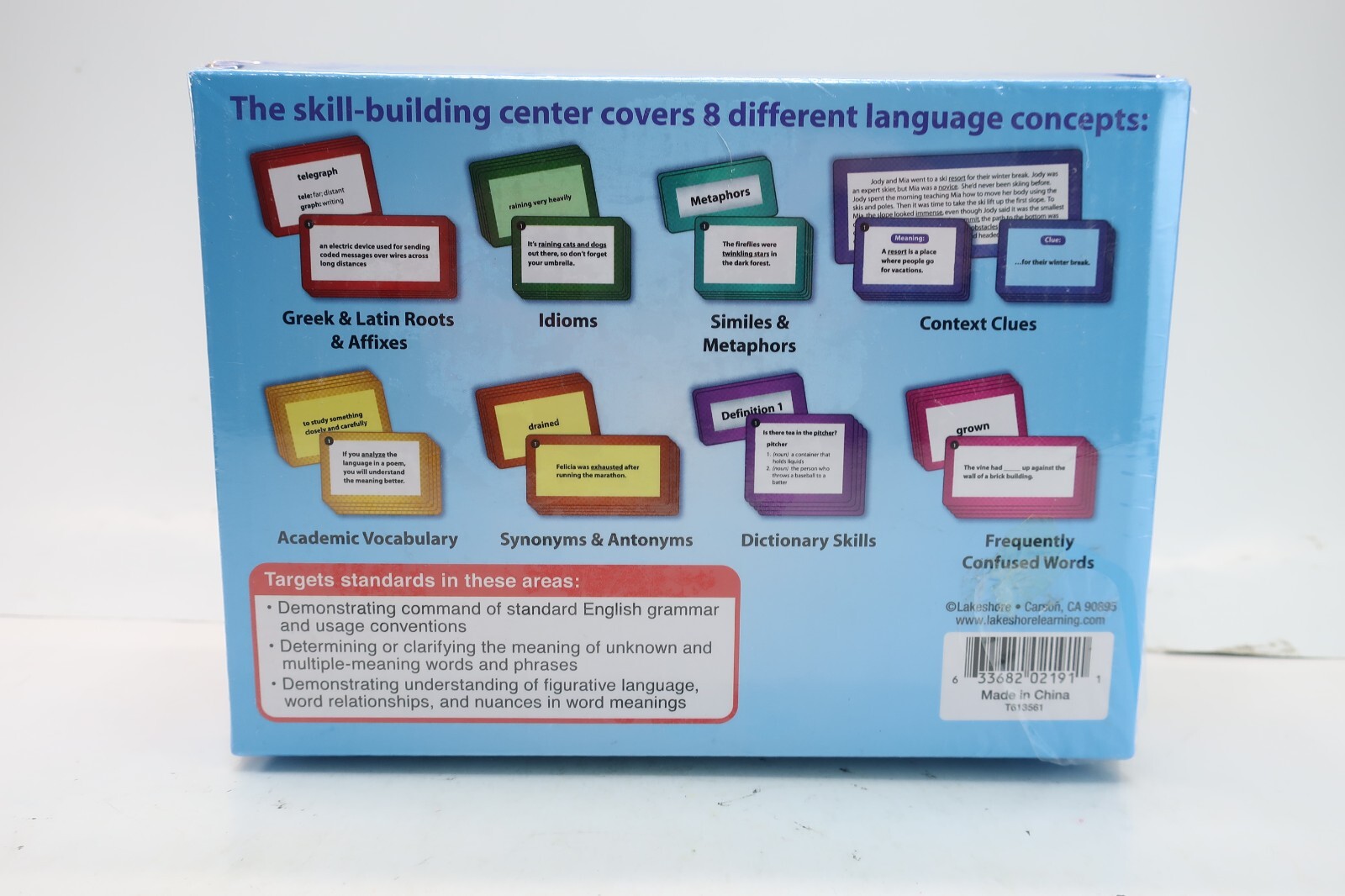 Lakeshore PP957 Match & Sort Language Quickies Vocabulary Cards Games Grades 4-5