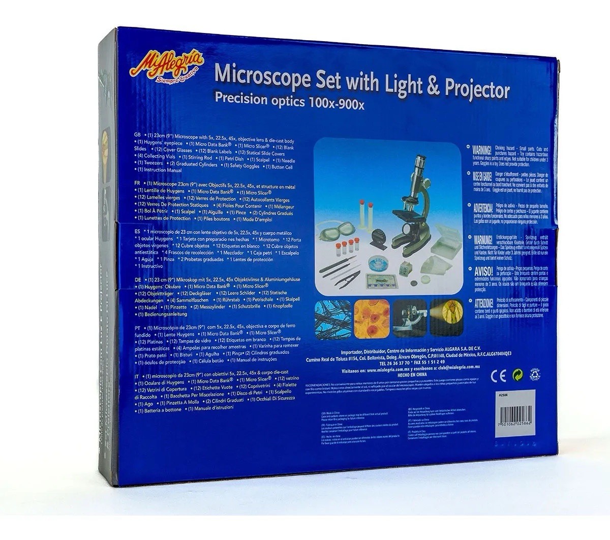 Mexican Toy Microscope With Light 100x 900x Made In Mexico Mi Alegria Juguete