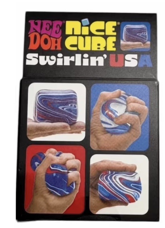 NEEDOH Nice Cube Swirlin’ USA Limited Edition 🇺🇸 RED WHITE BLUE
