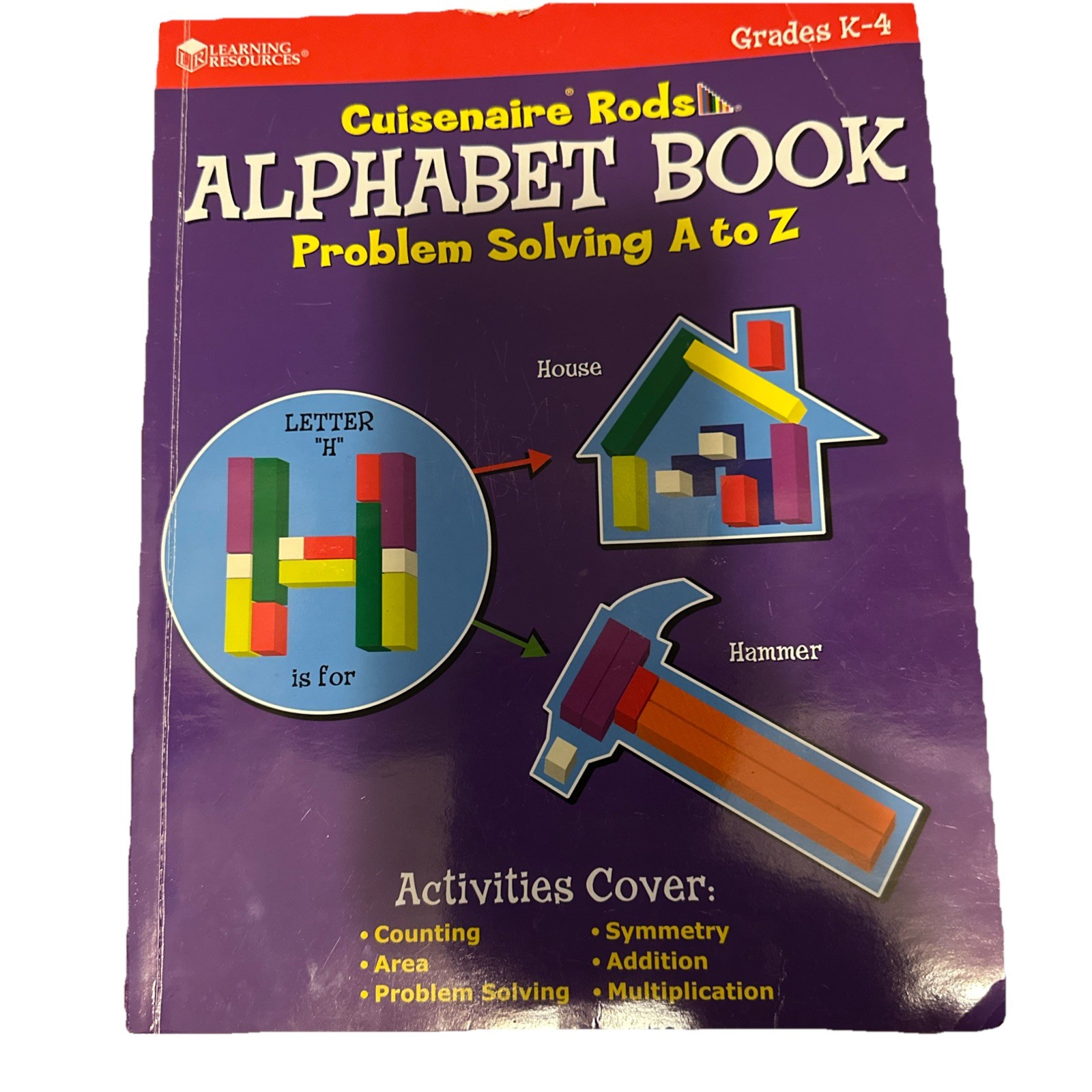 Learning Resources Cuisenaire Rods Alphabet Book K-4 Problem Solving A-Z