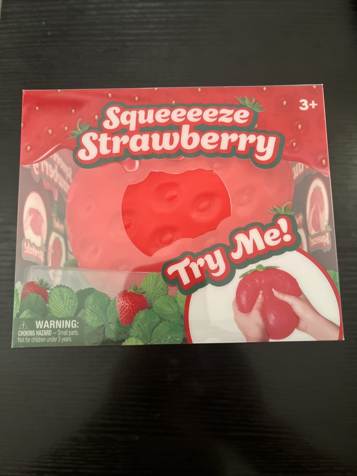 Sunny Days Jumbo Squeezy Strawberry Squishy Toy Stress Relief