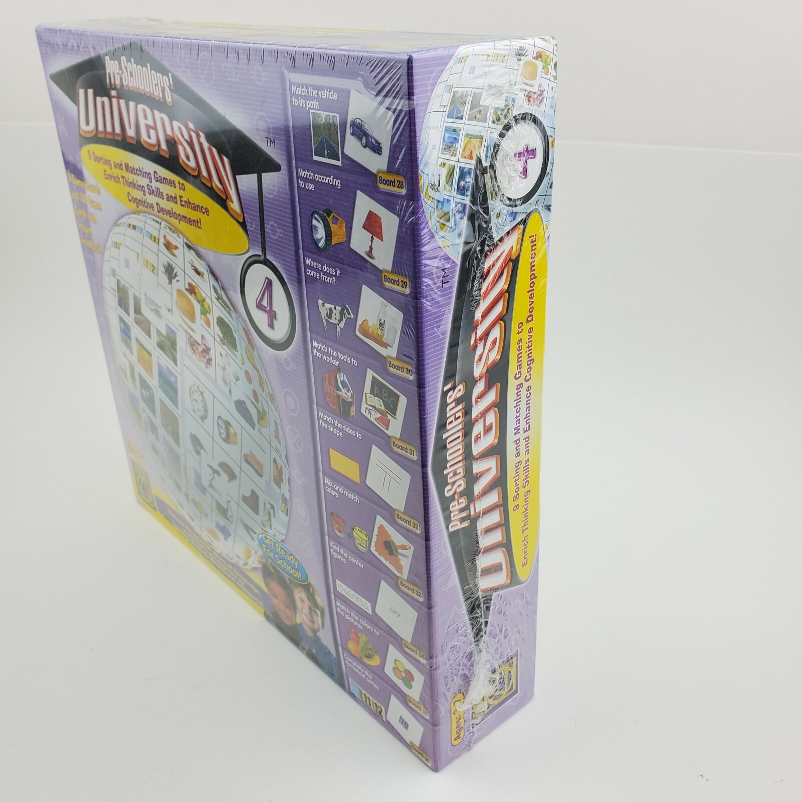 PRE-SCHOOLERS UNIVERSITY Matching Sorting Learning Game 2004 Creative Toys 5374