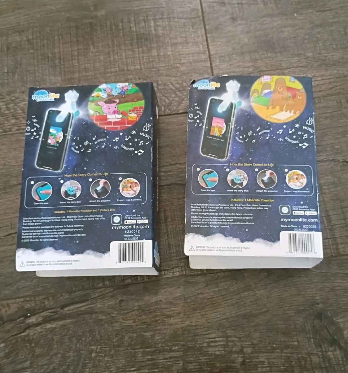 Moonlite Storytime Projector w/ Digital Story, 2 Pack, Ages 3-7 Years