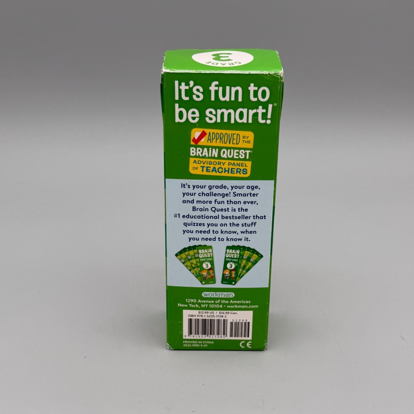 Brain Quest Grade 3 Smart Cards Revised 5th Edition Ages 8-9 Learning Game
