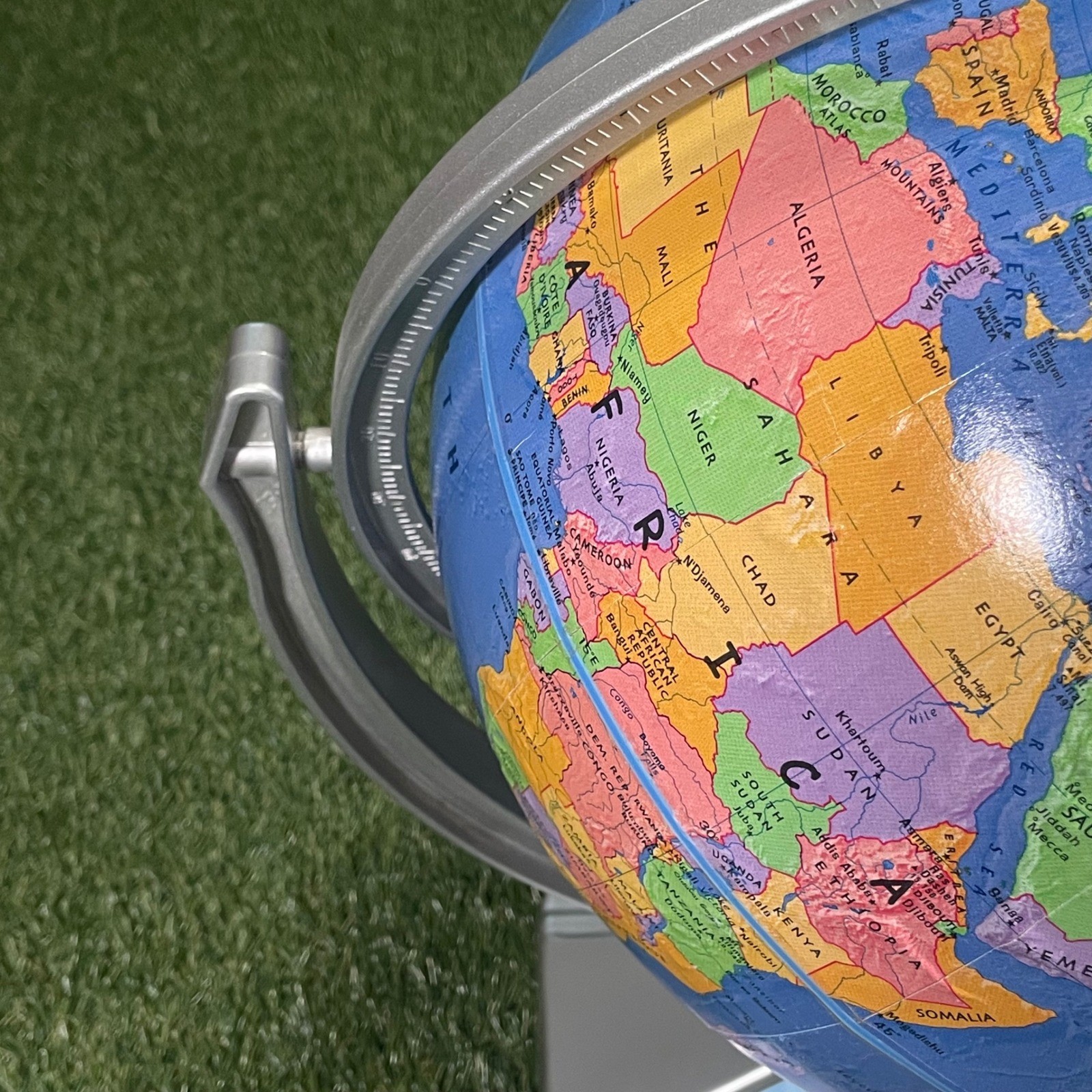 Replogle Intelliglobe 12 Inch Interactive World Globe with Discovery Book Blue