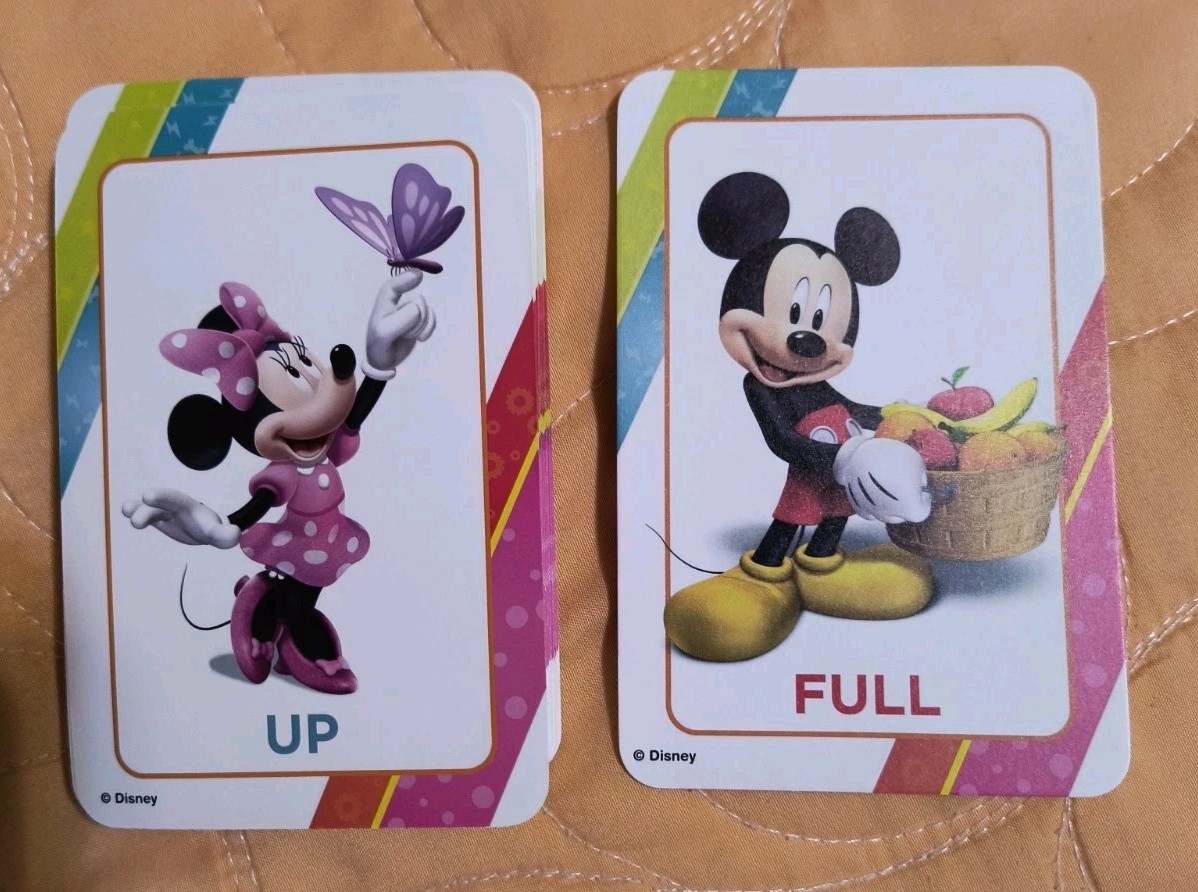 Disney Jr. Mickey Mouse & MORE! Opposites Pre-K Flash 36 Multi-Colored Cards NEW
