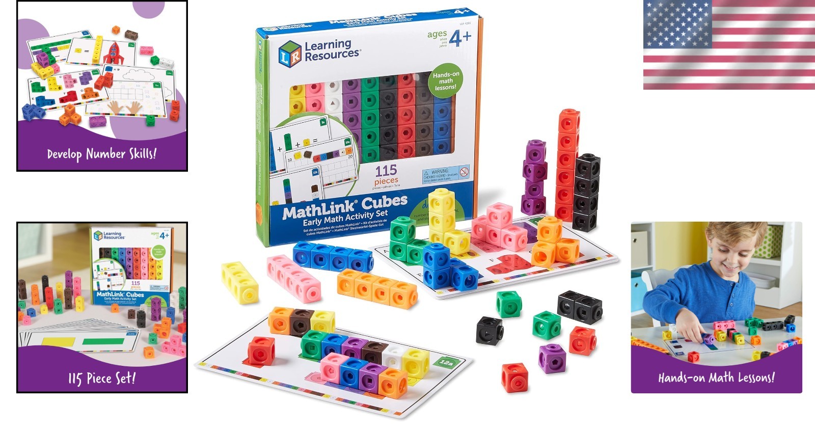MathLink Cubes Activity Set – 115 Pieces