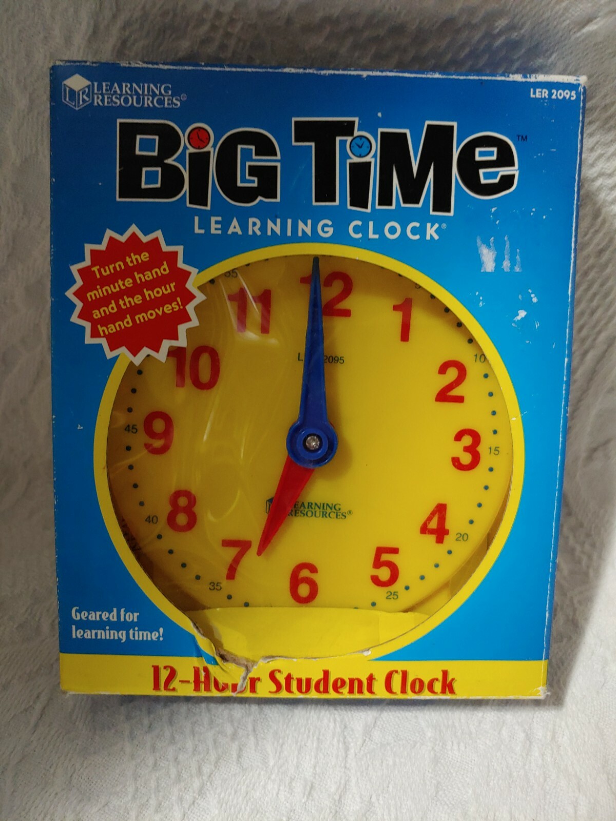 Big Time Learning Clock Learning Resources With Box 5.5″ LER 2095