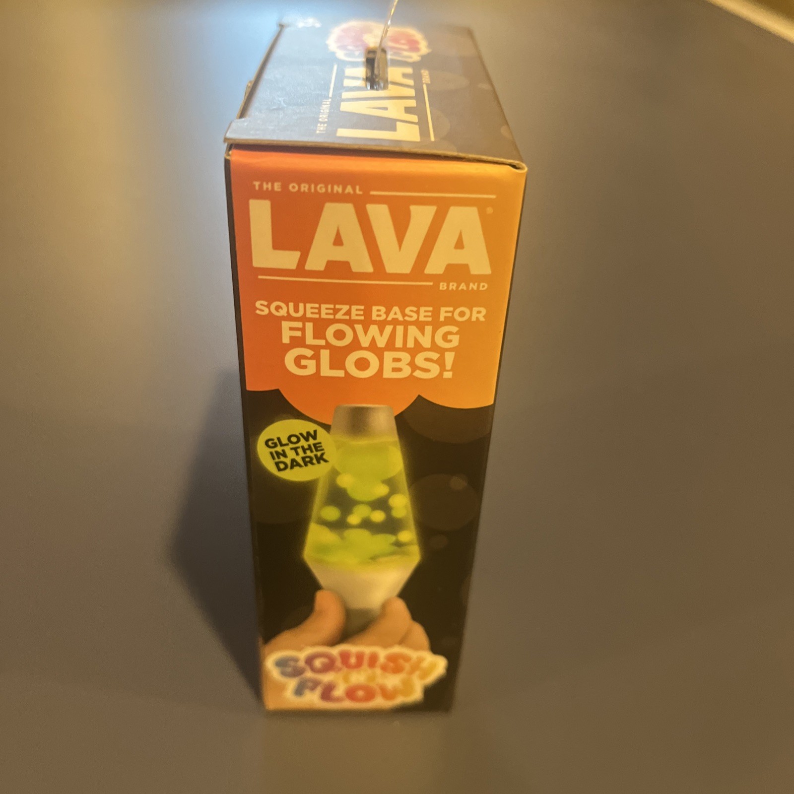 Schylling Lava Lamp Squish N Flow Squishy NeeDoh Glow In The Dark Pink Rare New