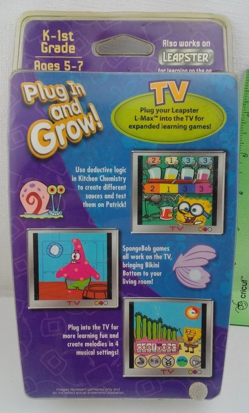SpongeBob Squarepants Saves the Day Leapster L-Max Game New Sealed 2005