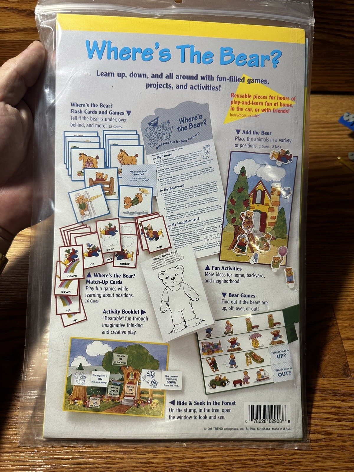 1995 Trend Enterprise Great Start Discovery Kit Math Ages 4-6 Where’s The Bear?