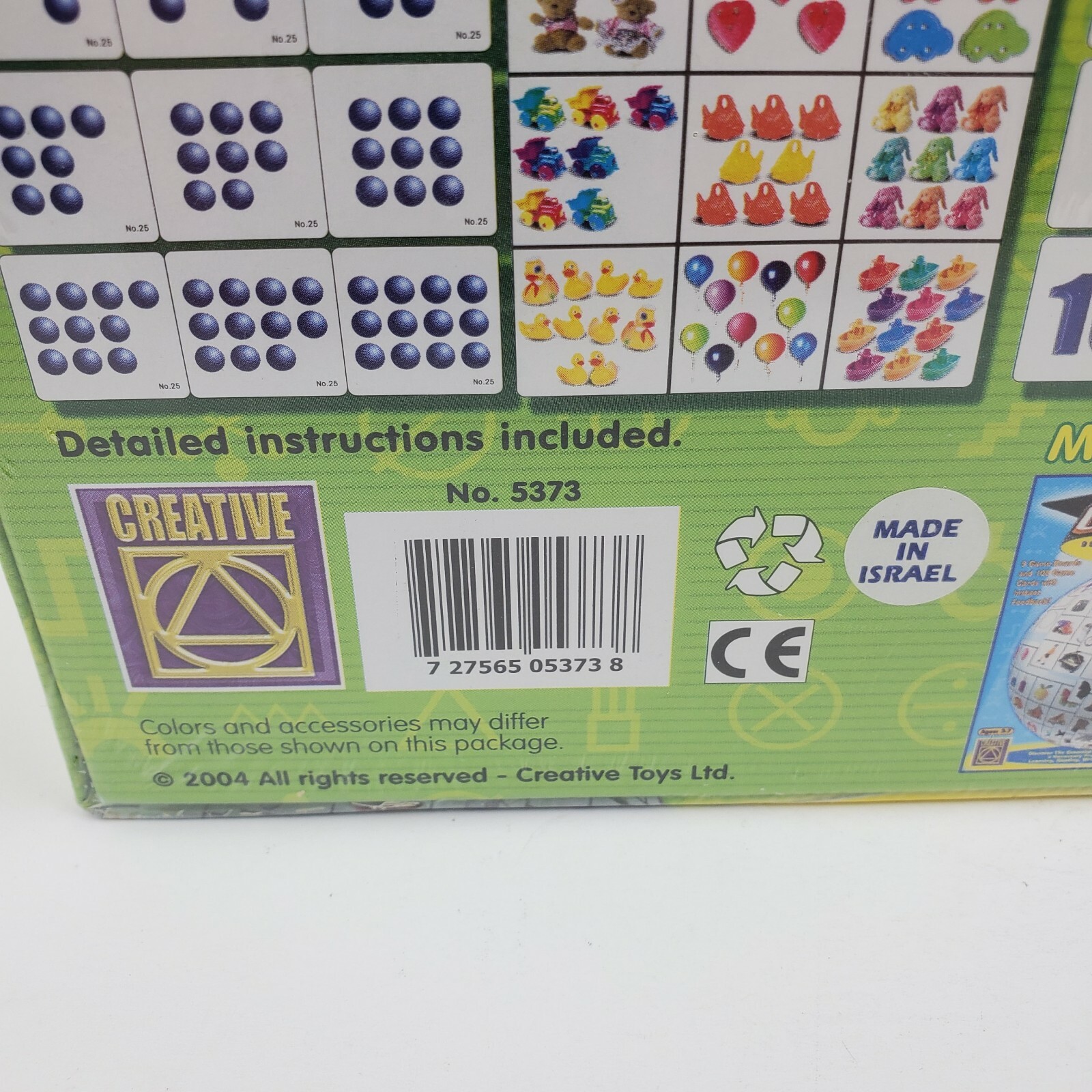 PRE-SCHOOLERS UNIVERSITY Matching Sorting Learning Game 2004 Creative Toys 5373