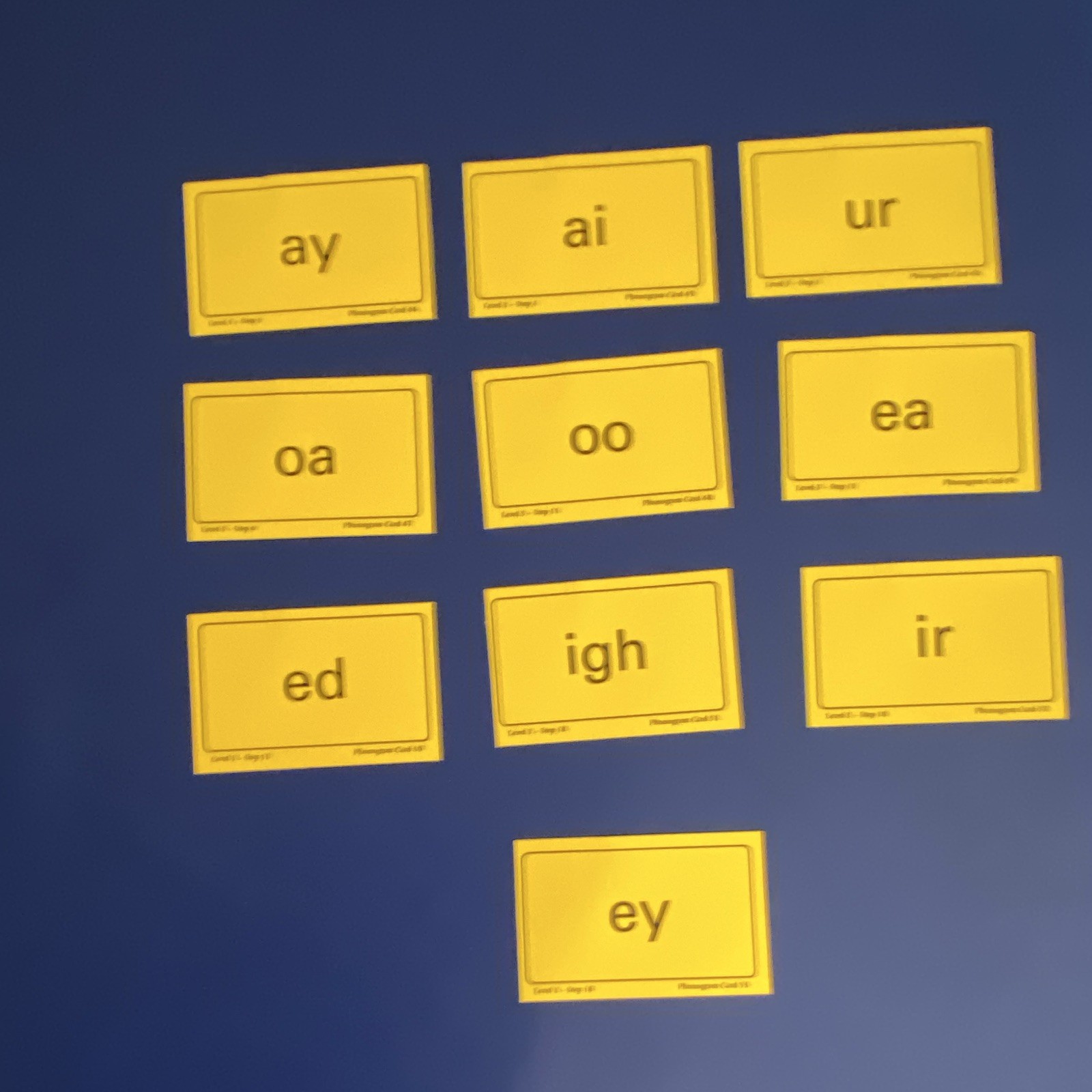 All About Spelling level 3-Word, Phonogram, Key & Sound Cards and level 3 Tiles