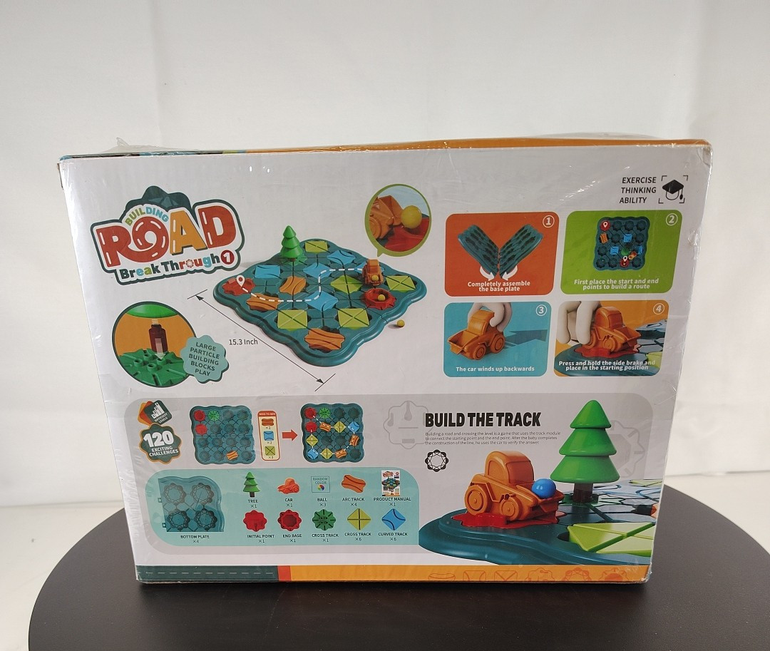 Kids Toys STEM Board Games – Smart Logical Road Builder Brain Teasers Puzzles