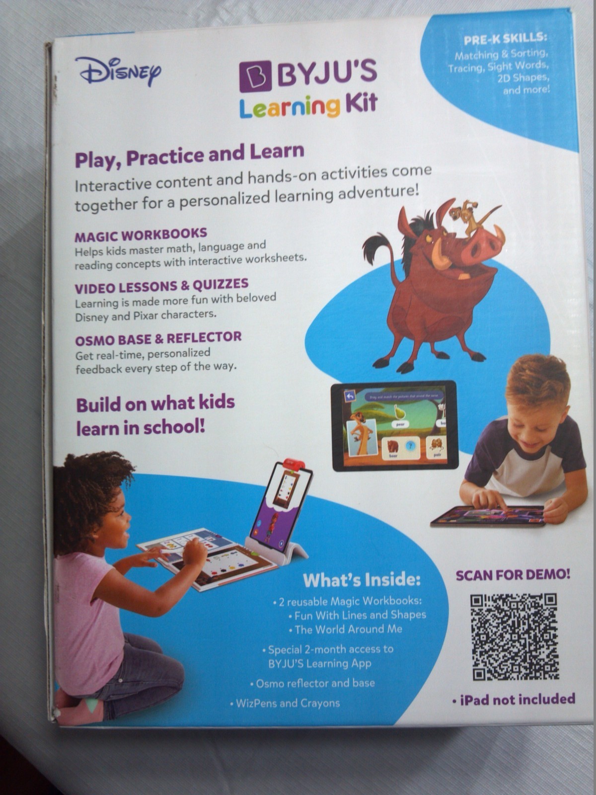 BYJU’S Learning Disney Kit: Grade PRE-K Introductory Edition, STEM Learning Toys