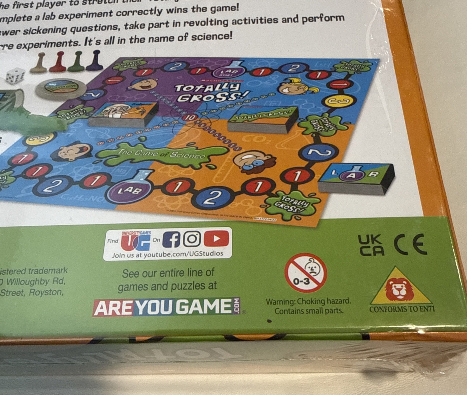 Scholastic Totally Gross Game of Science Sealed Board Game University Games