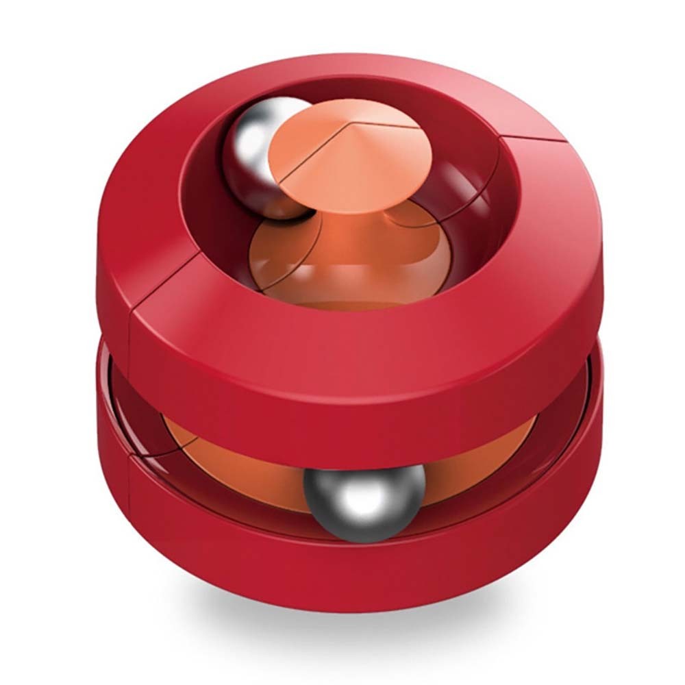 Transformable Ball Bearing Rotating Toy 2pcs Fits Fingertip Decompression Use