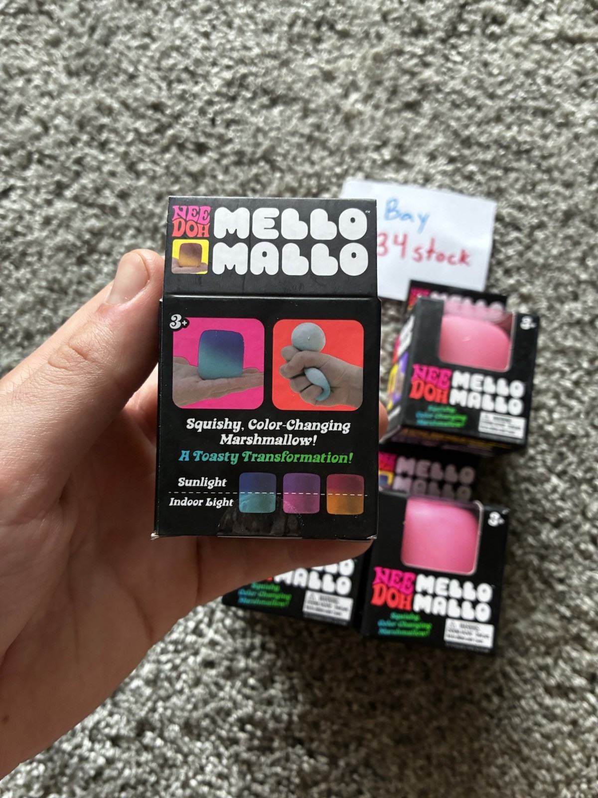 NeeDoh Mello Mallo Color Changing Marshmallow AUTHENTIC (PINK COLOR) ✅