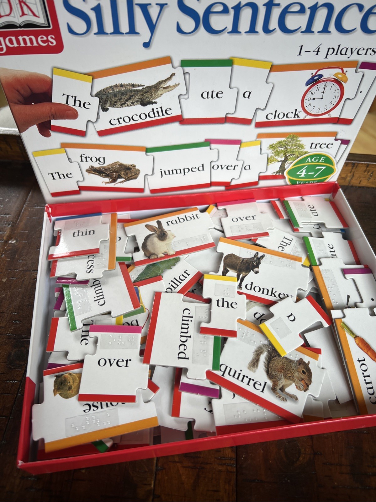 Game Braille Activities Kids DK Games Modified Visually Impaired Silly Sentences