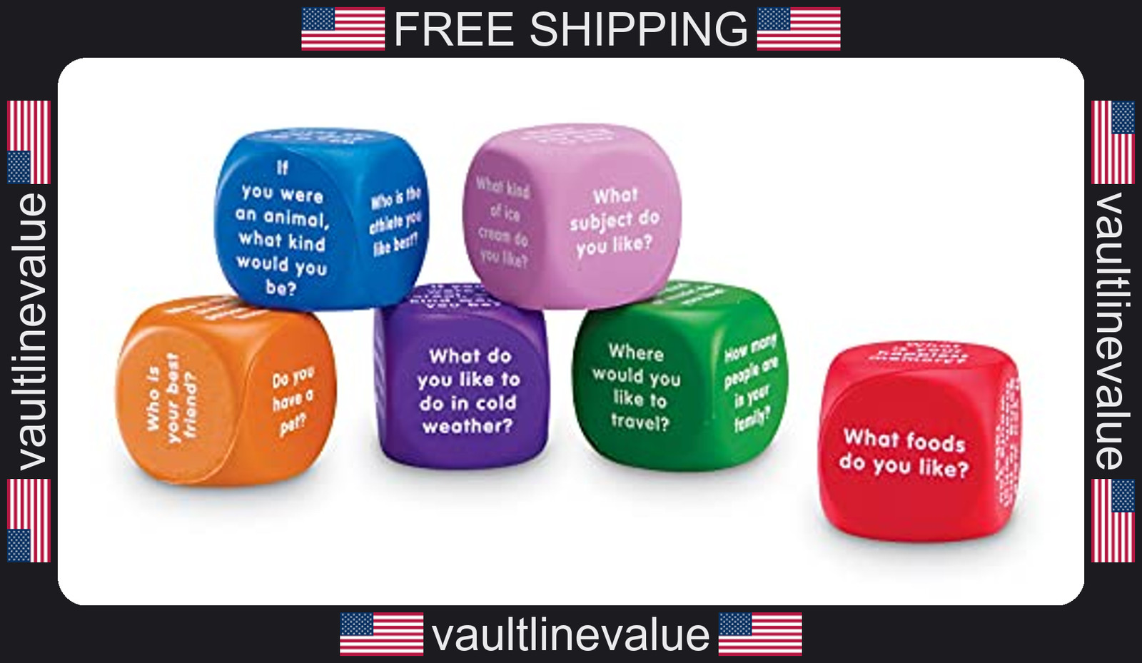 Learning Resources Conversation Foam Cubes for Social Emotional Learning Ages 6+