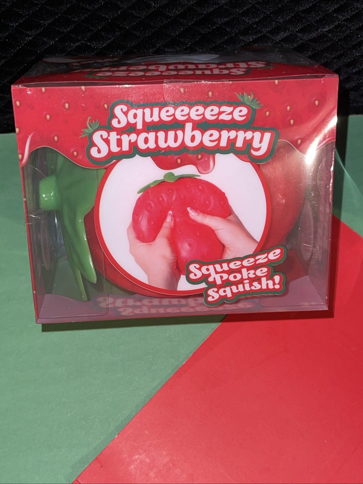 Big Squishy Squeeezy Strawberry Squishy Toy Sensory Sunny Days Lot Of 2