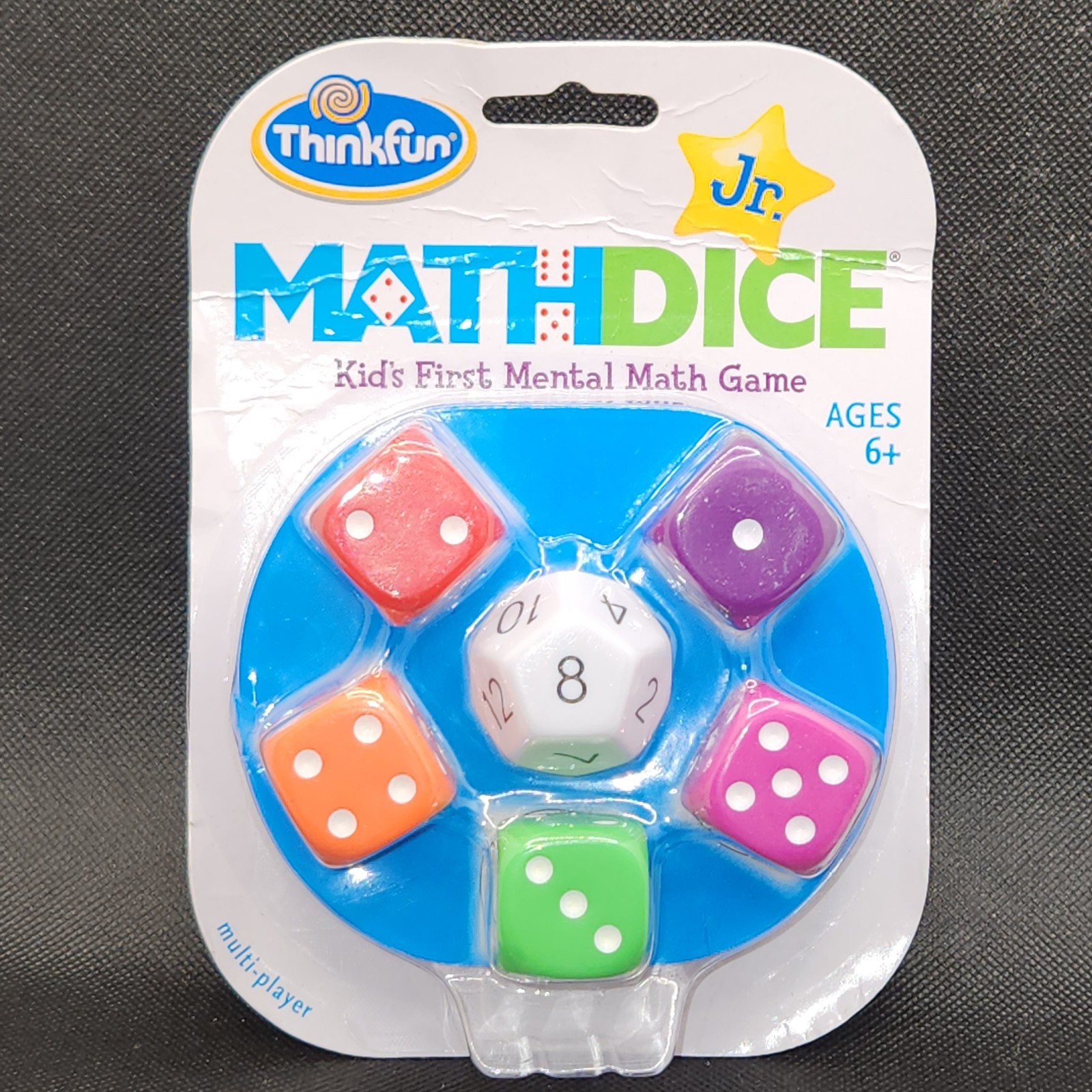 Thinkfun Jr. Math Dice Jr Kids First Mental Math Game Learning Ages 6+ *NEW