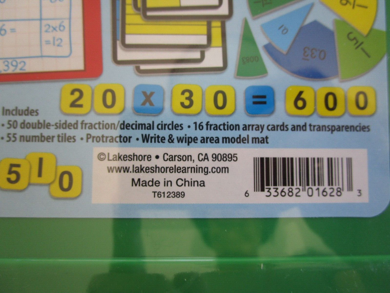 Lakeshore Math Toolbox Grades 4-5 Fractions Decimals Number NEW 12 AVAIL.