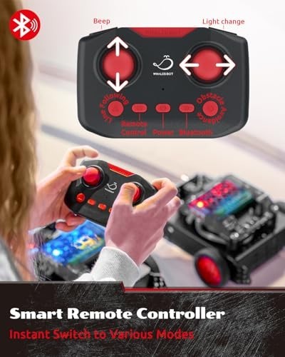 Smart Robot Car Coding Kit for Kids 8-16, STEM Remote Control, Python & Scratch