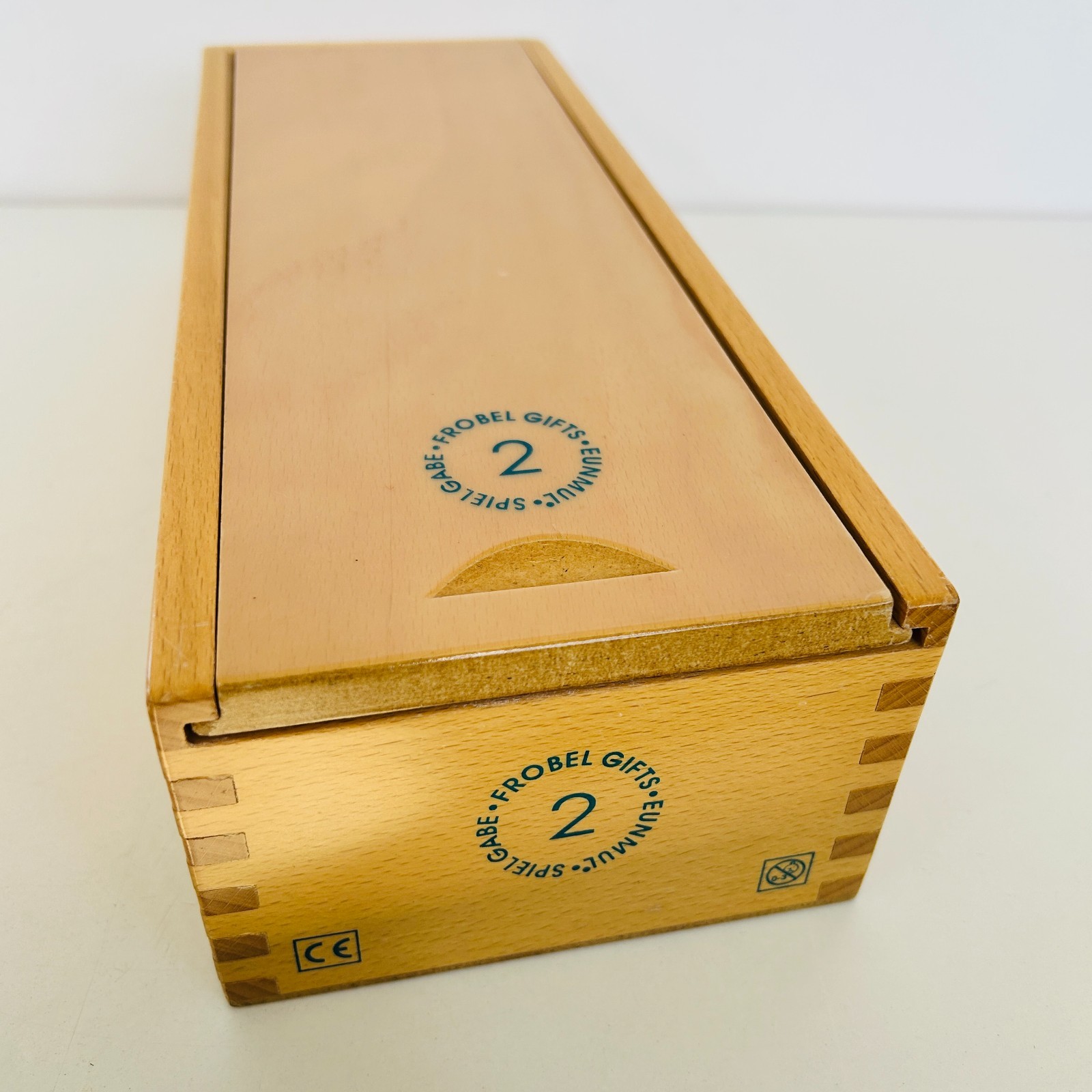 Froebel Gifts 2 Eunmel Spielgabe Hanging Block Educational Toy in Wood Box Swiss
