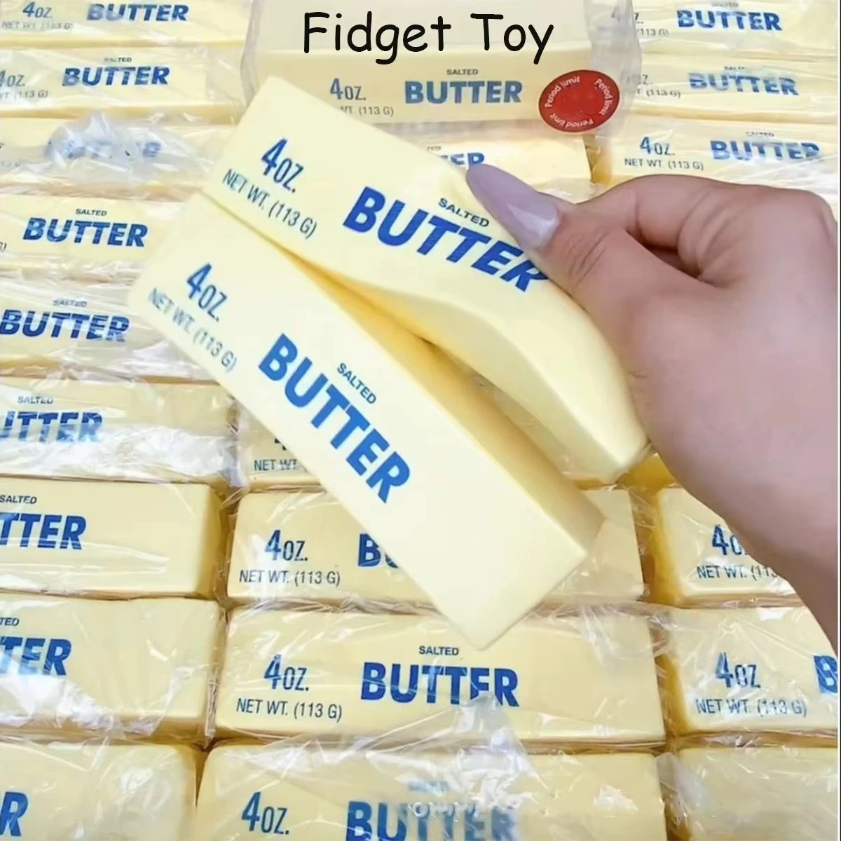 Butter Stick Squishy Fidget Toy Soft Stress Relief ADHD Anxiety Squeeze Soft