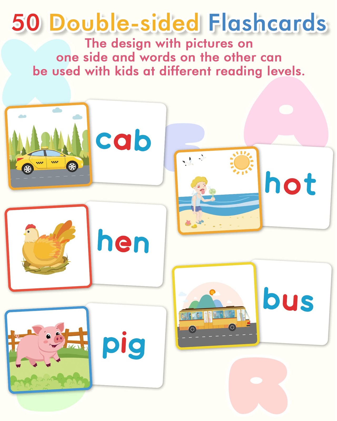 Wooden CVC Word Spelling Games, Montessori Educational Learning Toys Gifts fo…