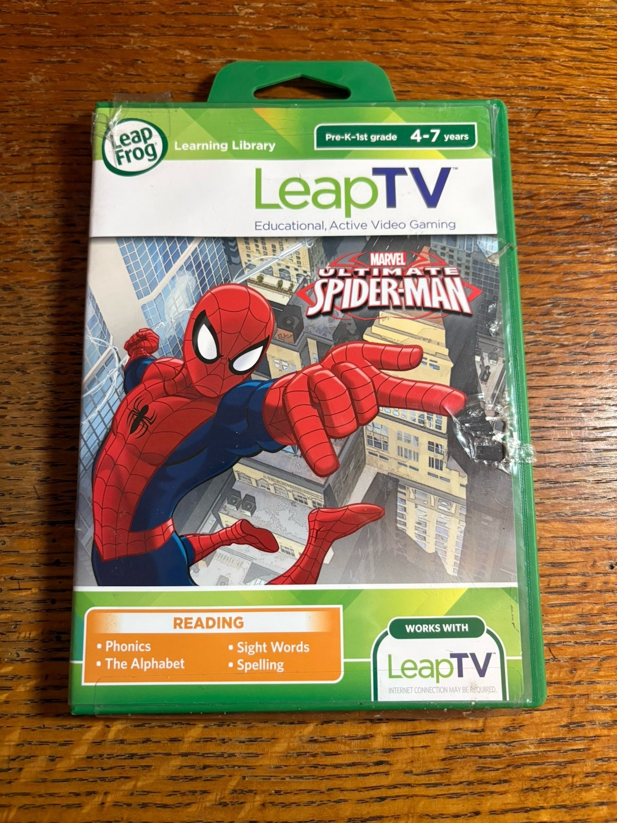 Leapfrog LeapTV Marvel Ultimate Spider-Man Marvel Educational Reading Video Game